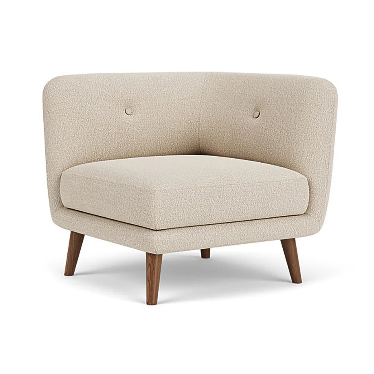 Alfred Boucle Left 1 Seater Modular Sofa