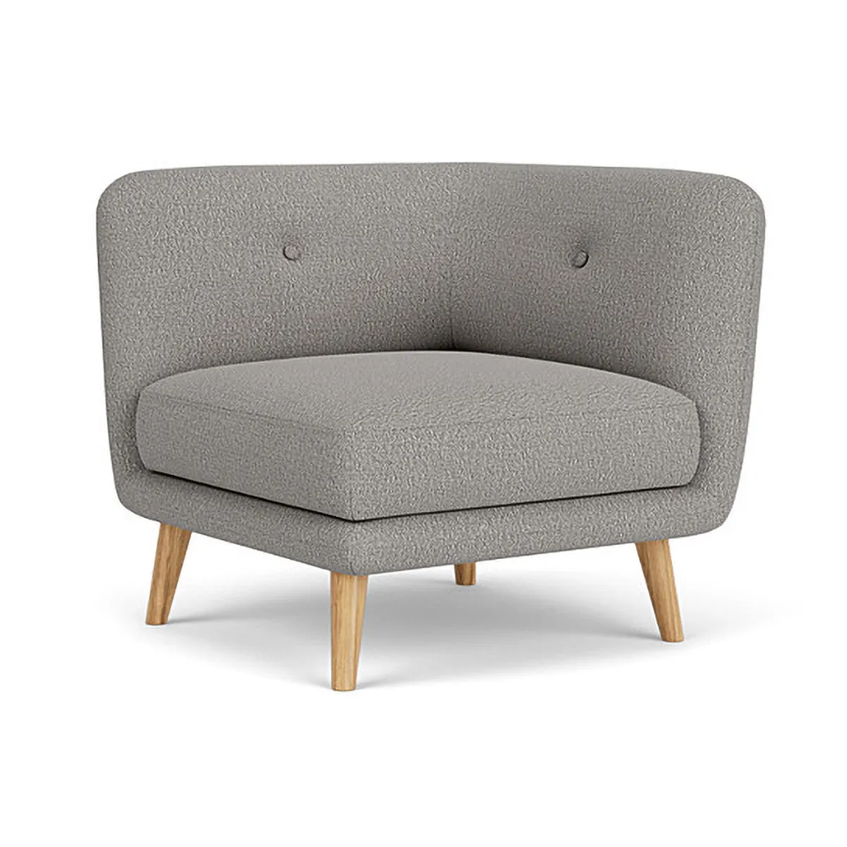 Alfred Boucle Left 1 Seater Modular Sofa