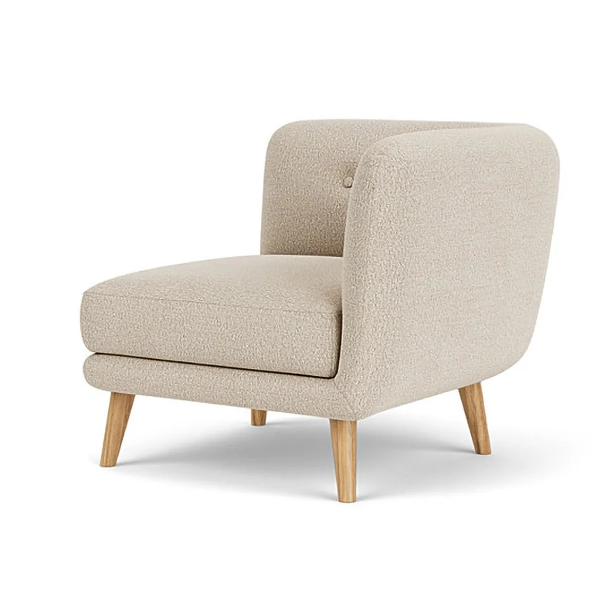 Alfred Boucle Left 1 Seater Modular Sofa