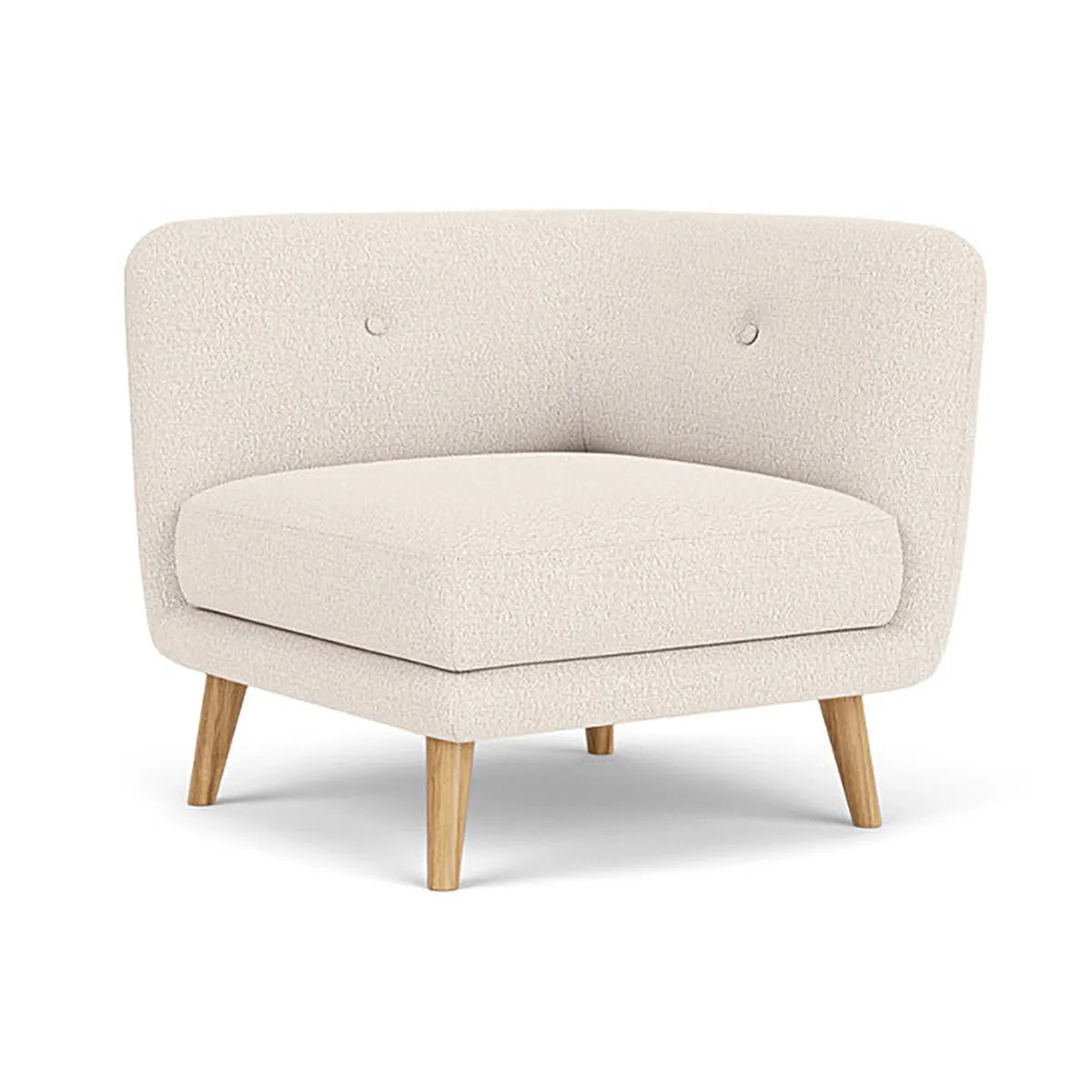 Alfred Boucle Left 1 Seater Modular Sofa