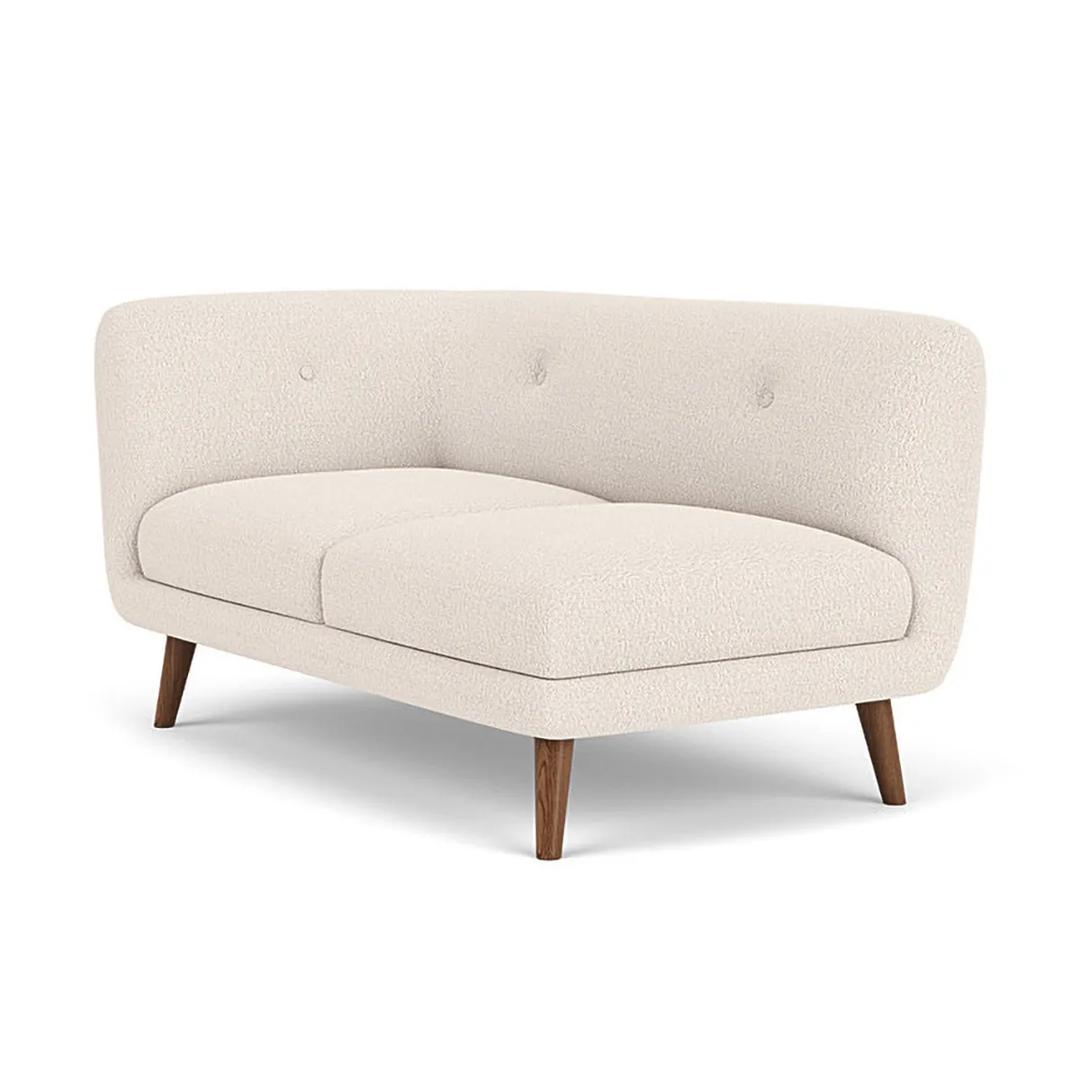 Alfred Boucle Left 2 Seater Modular Sofa