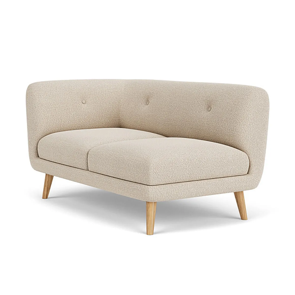 Alfred Boucle Left 2 Seater Modular Sofa