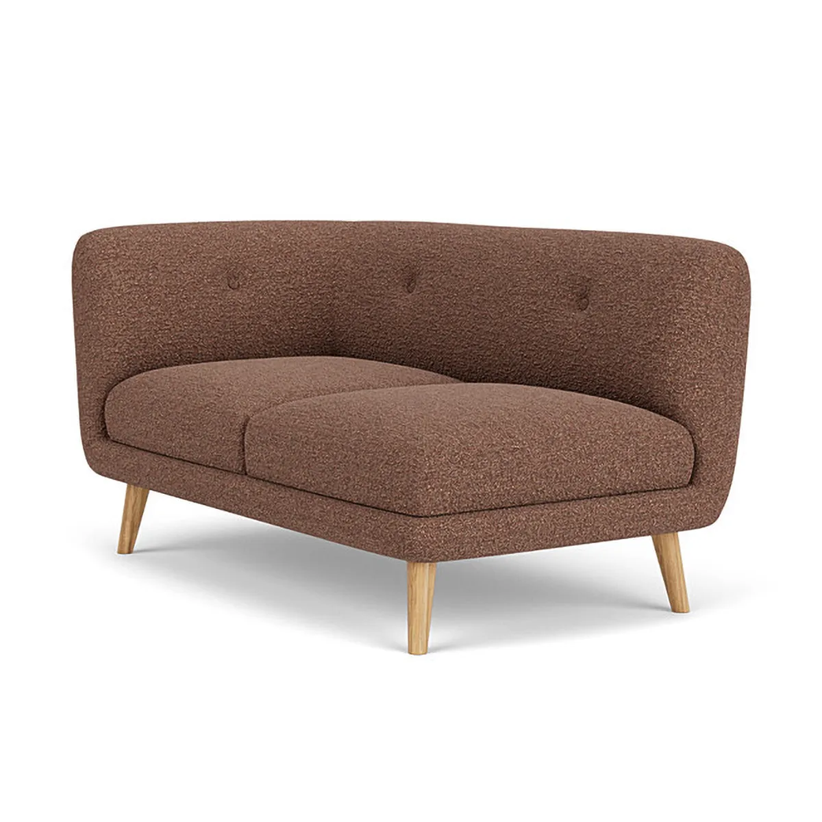 Alfred Boucle Left 2 Seater Modular Sofa