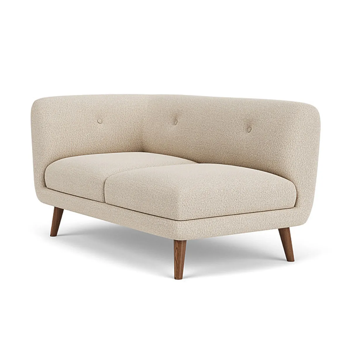 Alfred Boucle Left 2 Seater Modular Sofa