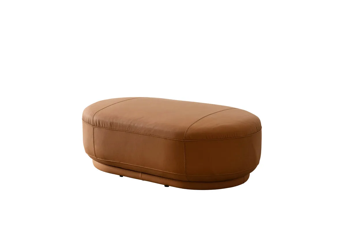 Amani'S Boutique Leather Ottoman