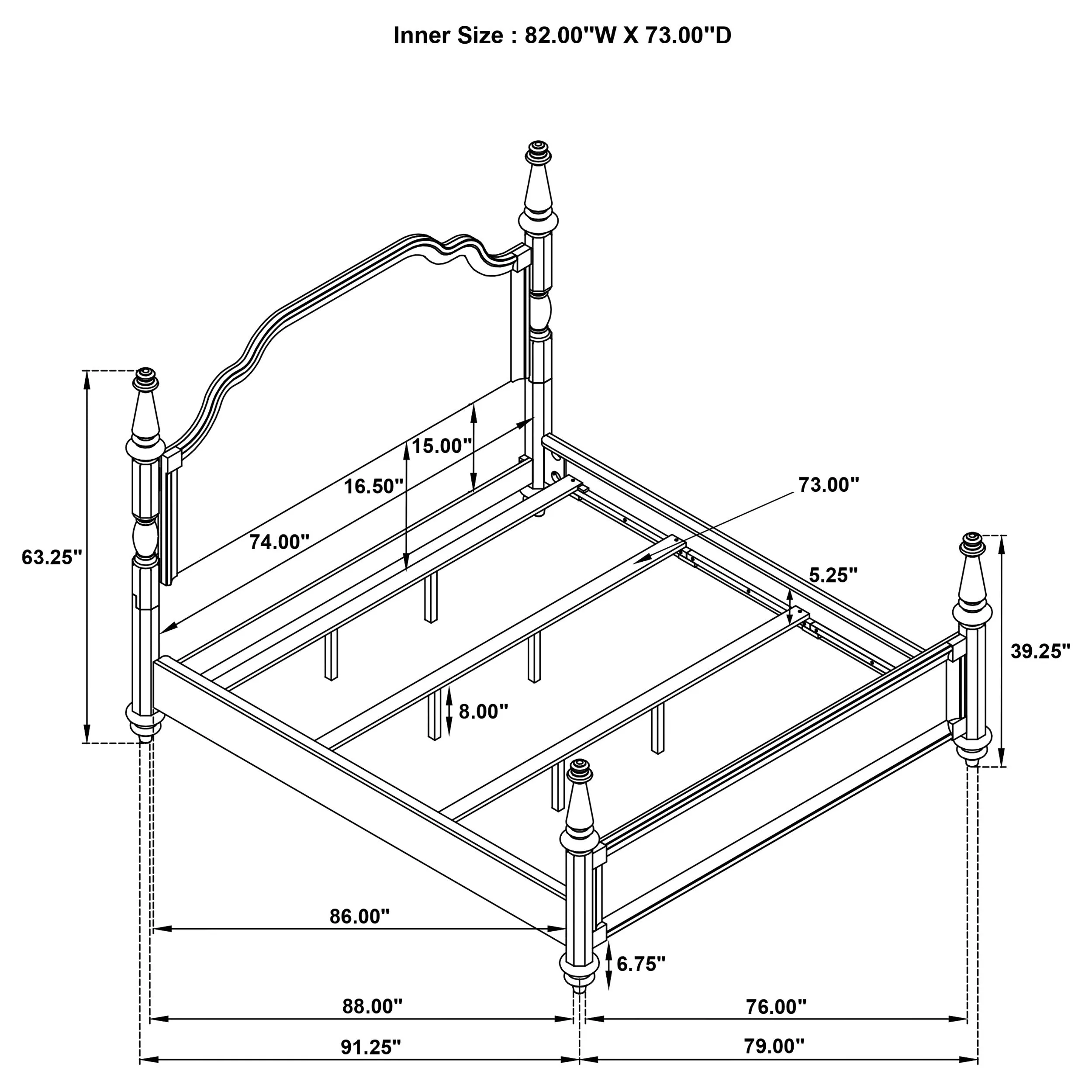 Andover California King Bed