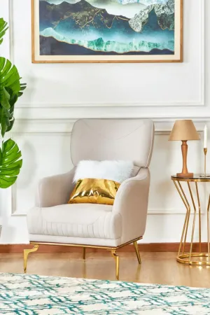 Armchair from Maiden Home, beige - 75x75x75 cm M110453310