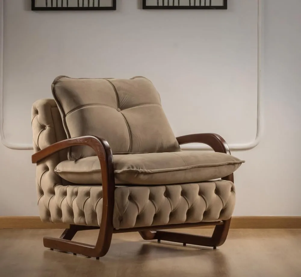 Armchair from Maiden Home, beige - 75x75x75 cm M110453357