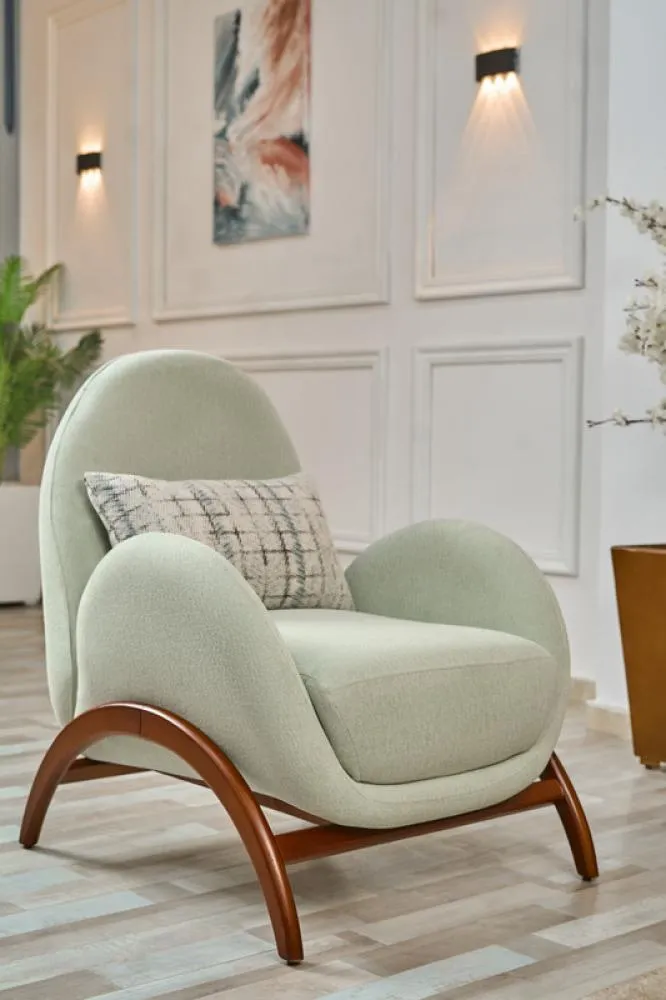 Armchair from Maiden Home, olive green - 75x75x75 cm M110453263