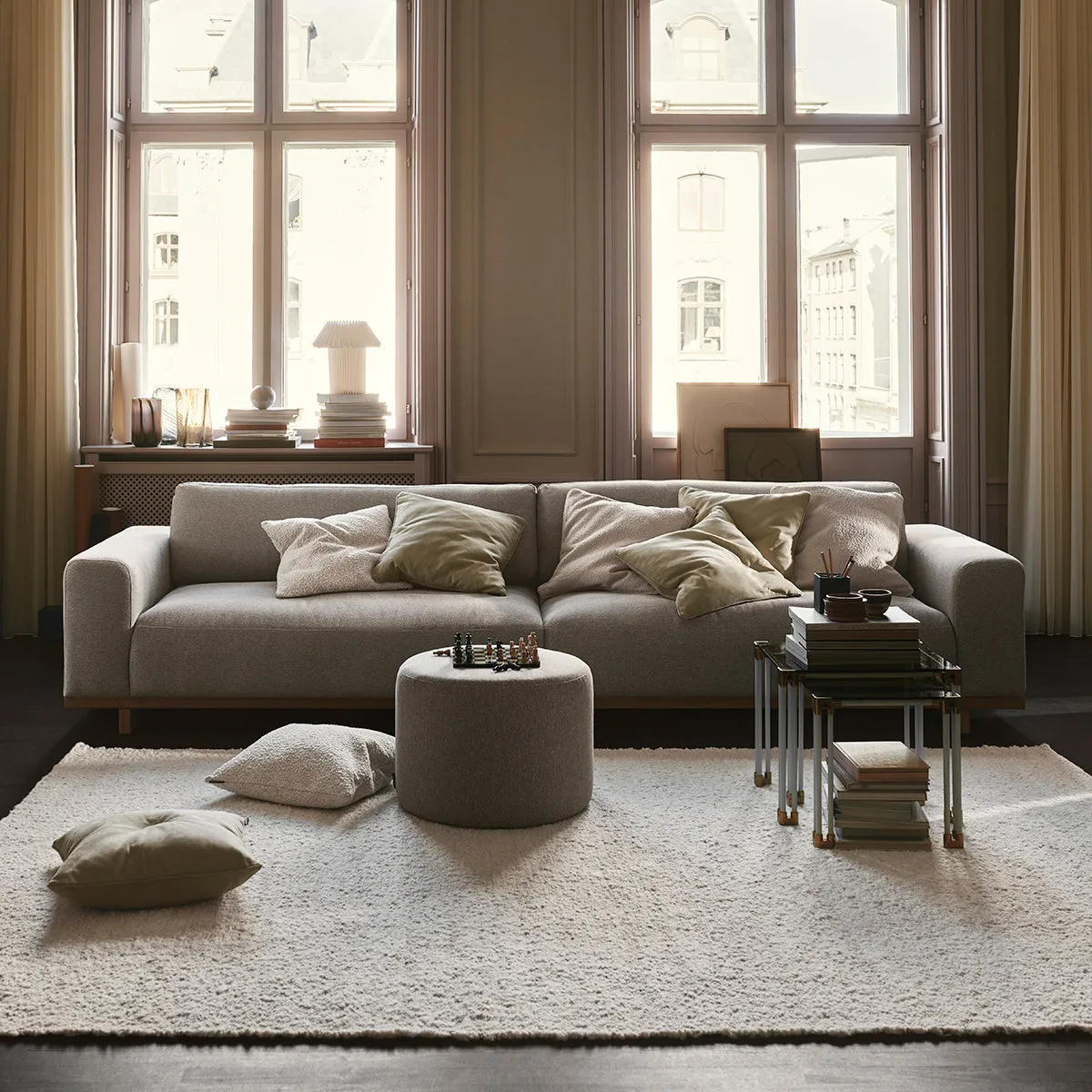Aya Fabric 3.5 Seater Sofa