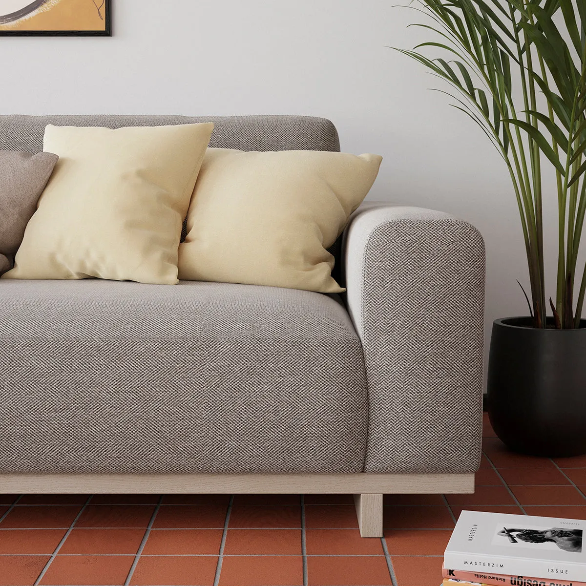Aya Fabric 3.5 Seater Sofa