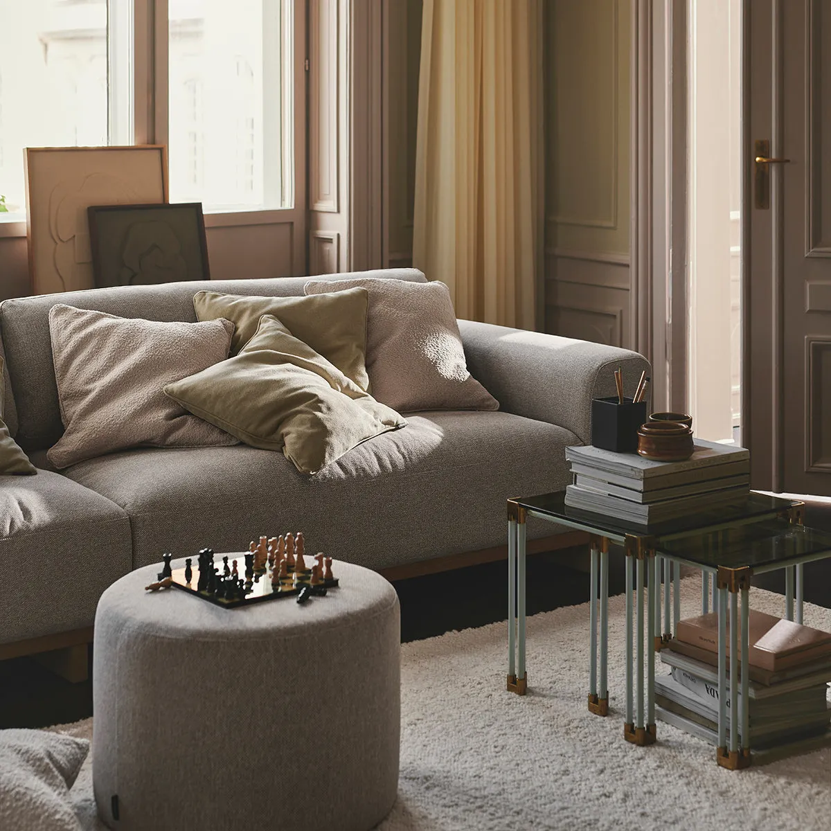 Aya Fabric 3.5 Seater Sofa