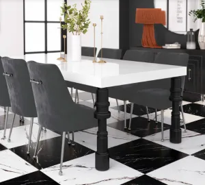 Beatrix Grey Velvet Side Chair - Silver Legs