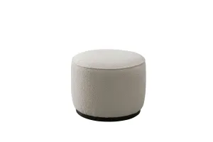Beige Boucle Ottoman W55.5xH44cm