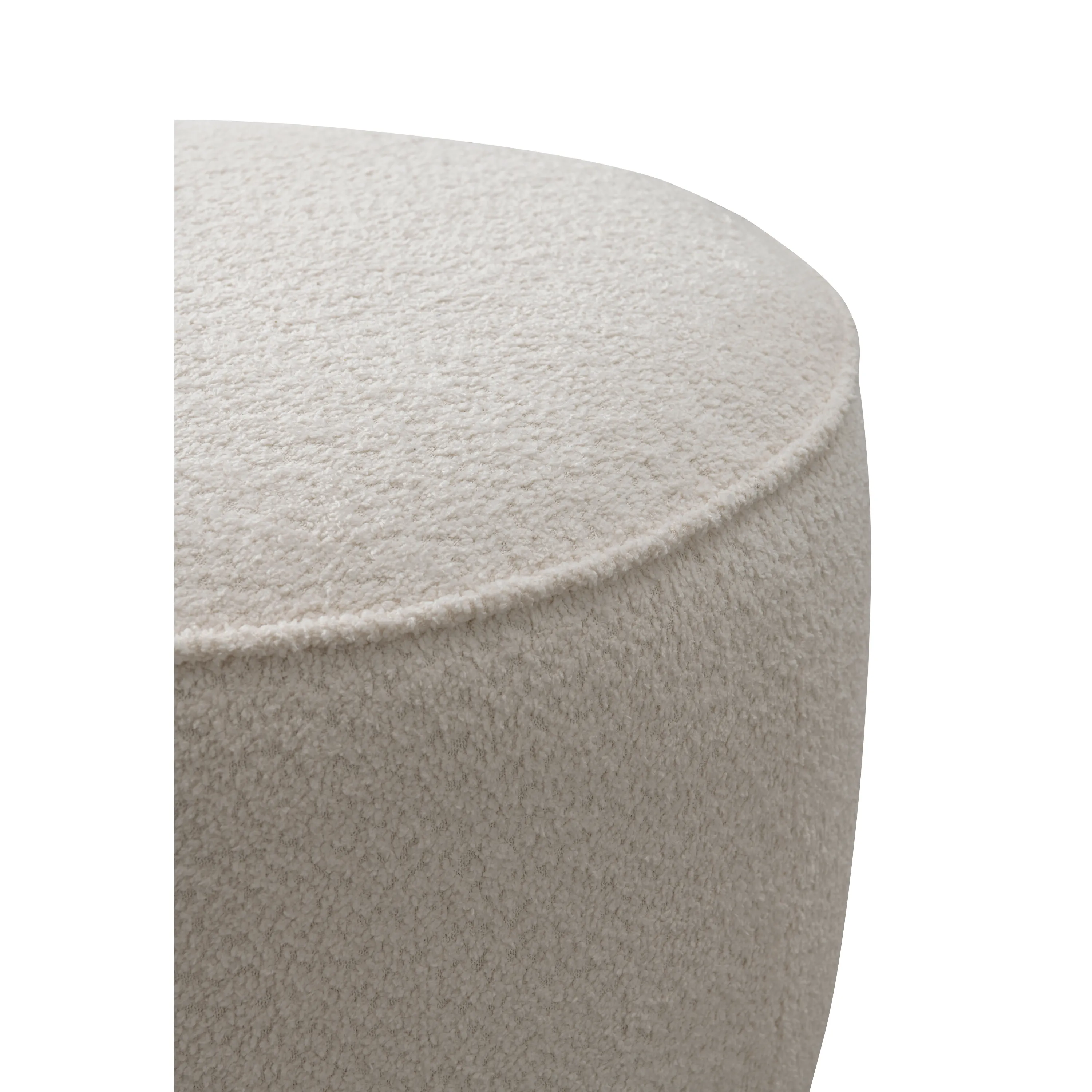 Beige Linen Ottoman W55.5xH44cm