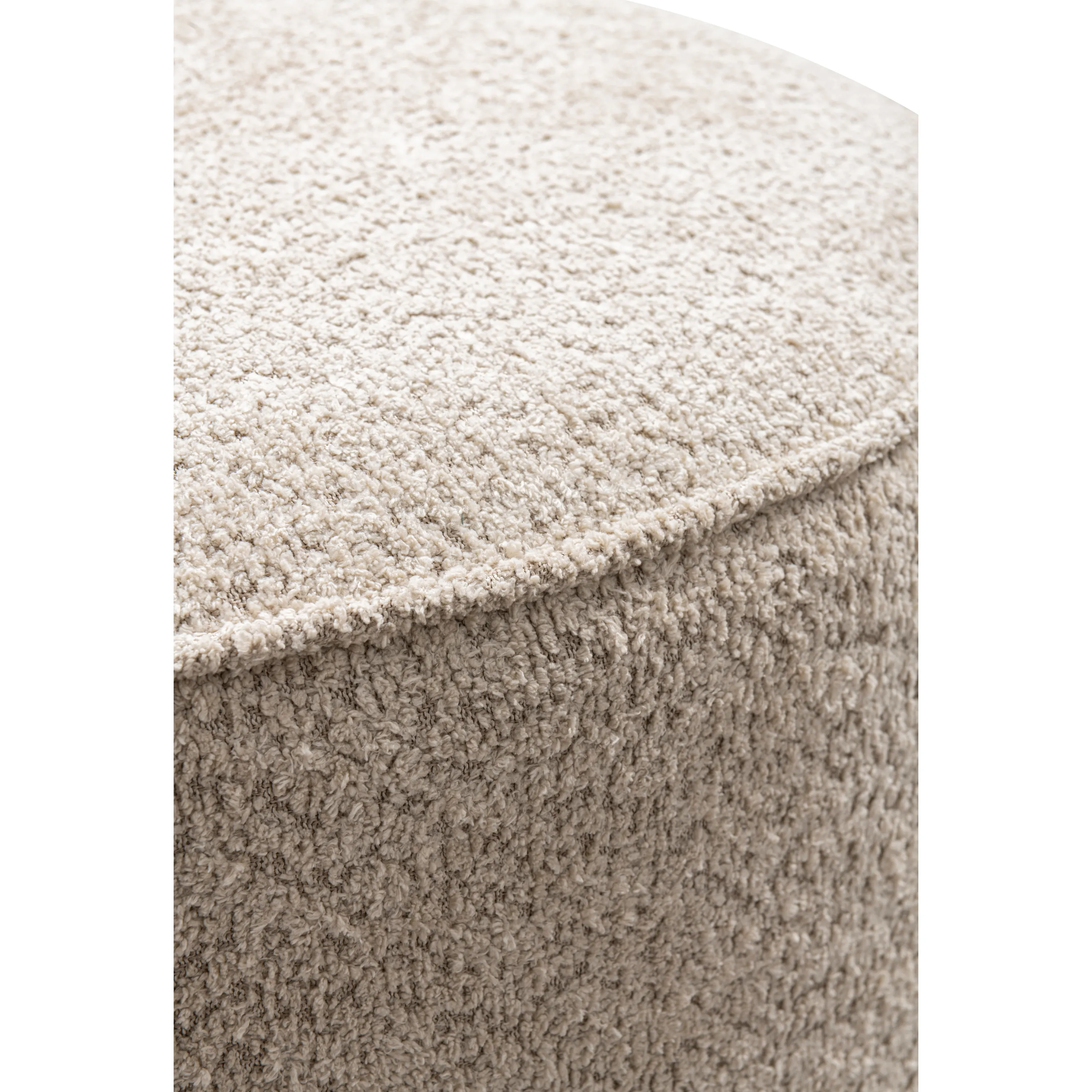 Beige Linen Ottoman W55.5xH44cm