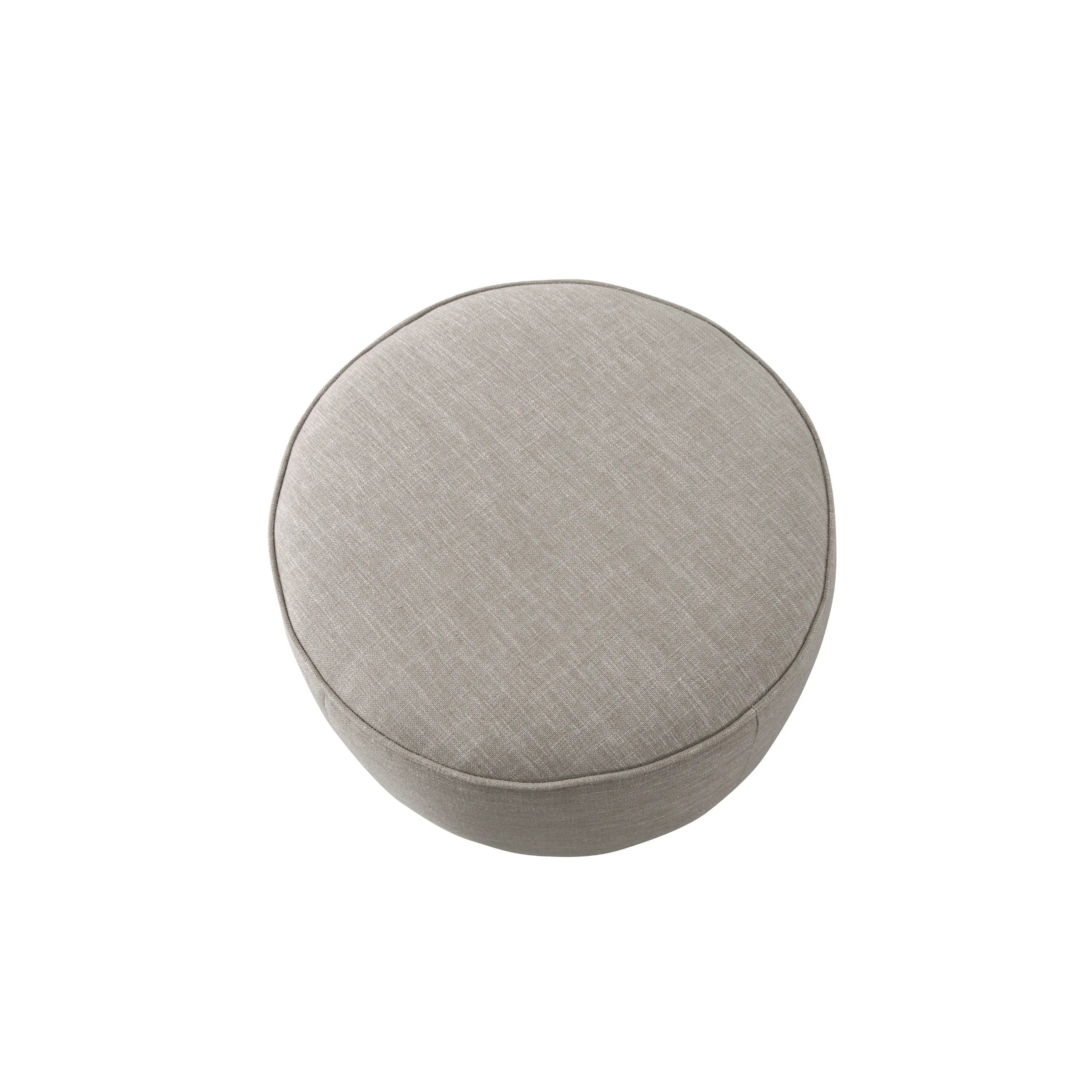 Beige Linen Ottoman W55.5xH44cm
