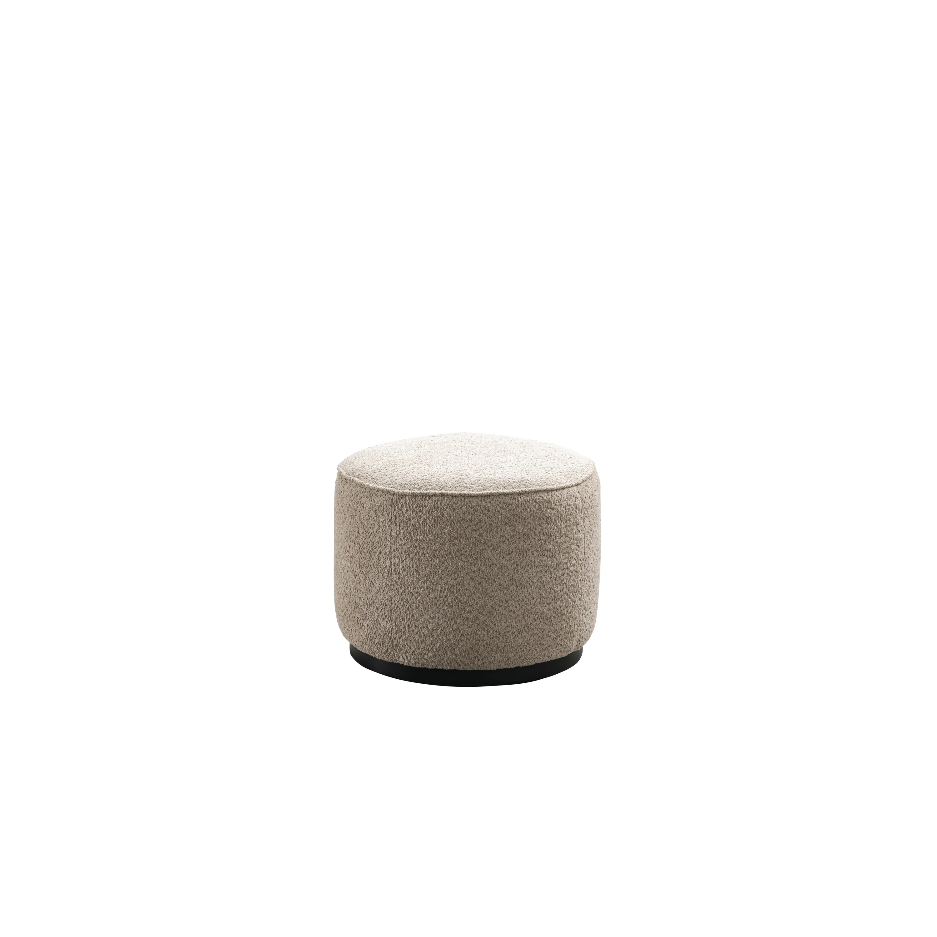 Beige Linen Ottoman W55.5xH44cm