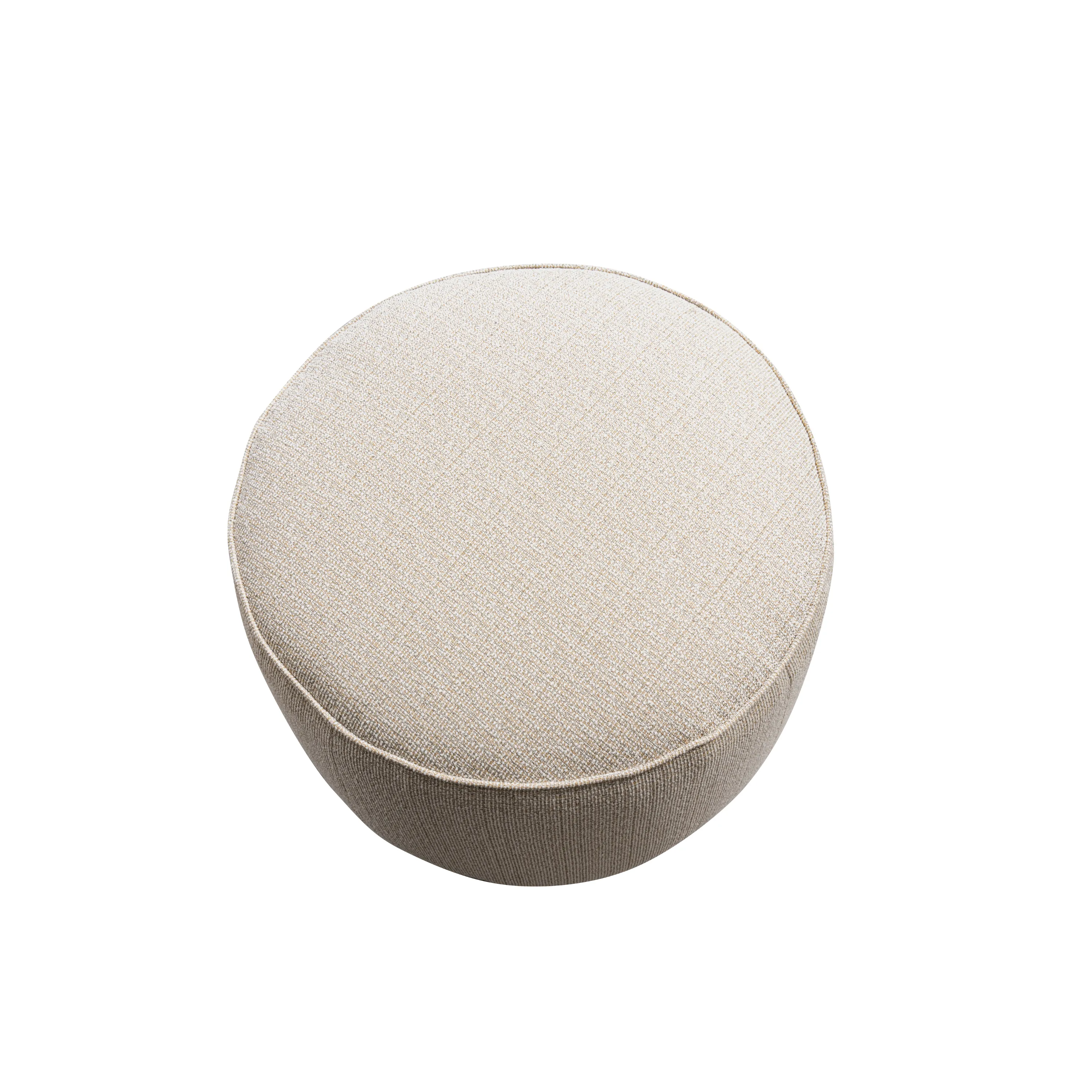 Beige Linen Ottoman W55.5xH44cm