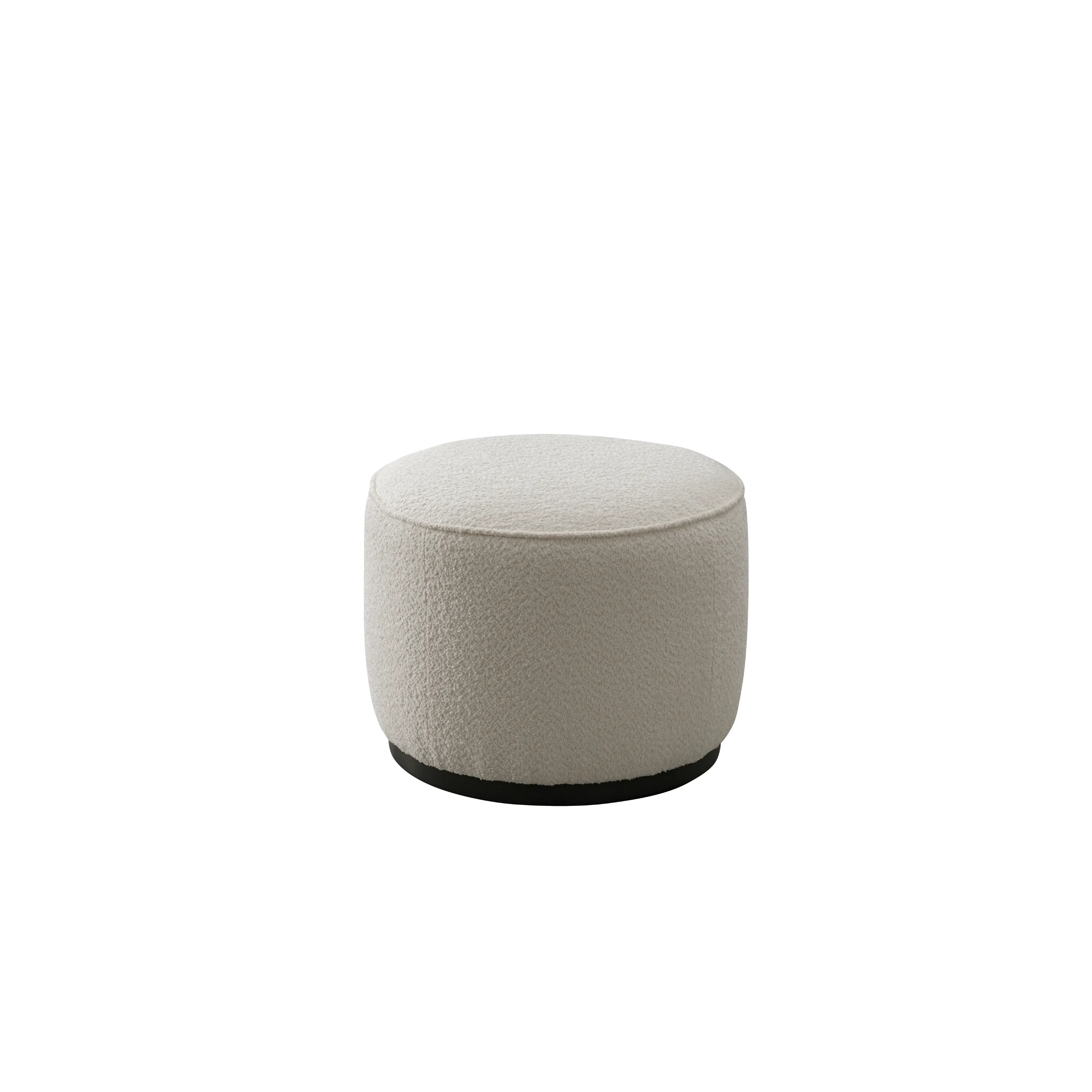 Beige Linen Ottoman W55.5xH44cm