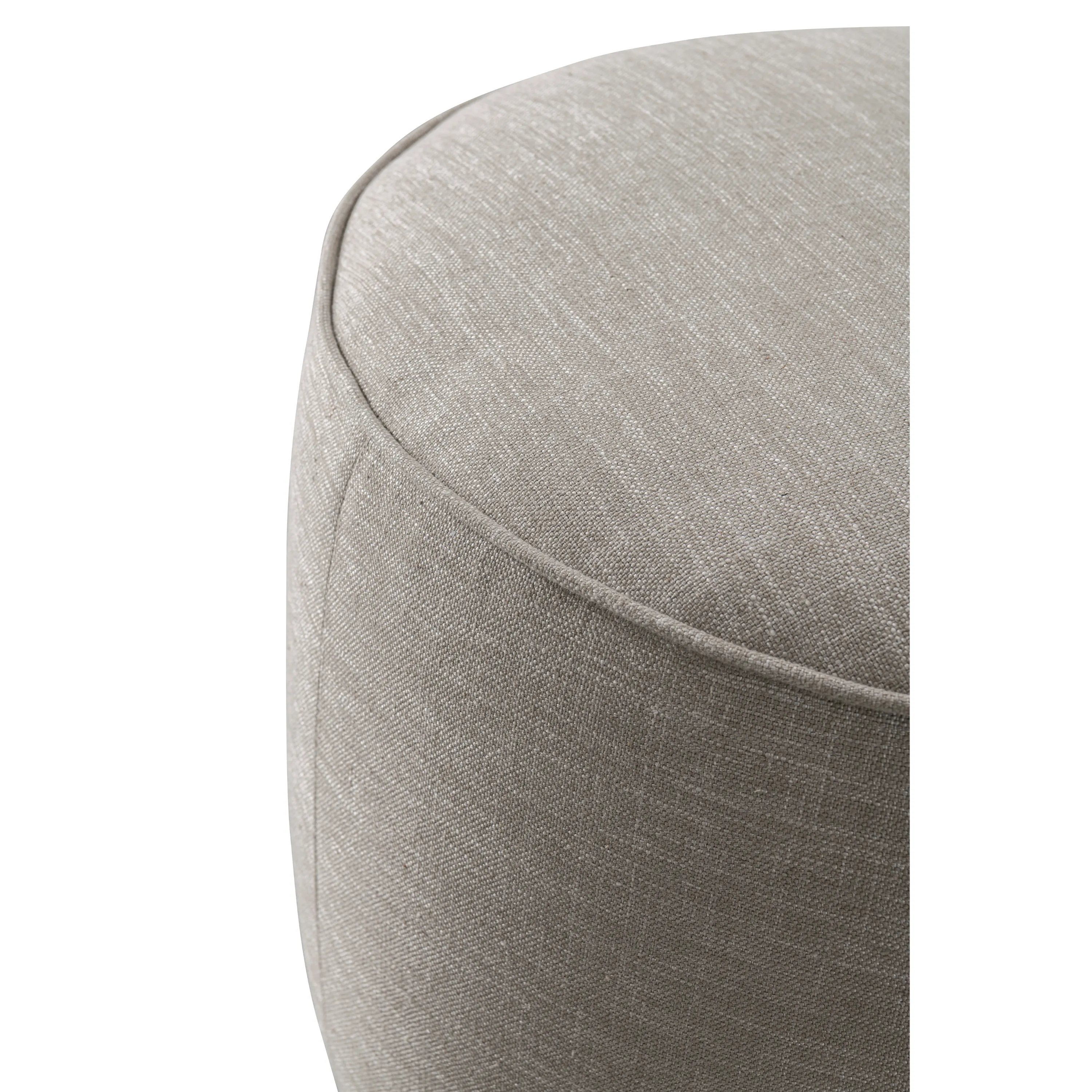 Beige Linen Ottoman W55.5xH44cm