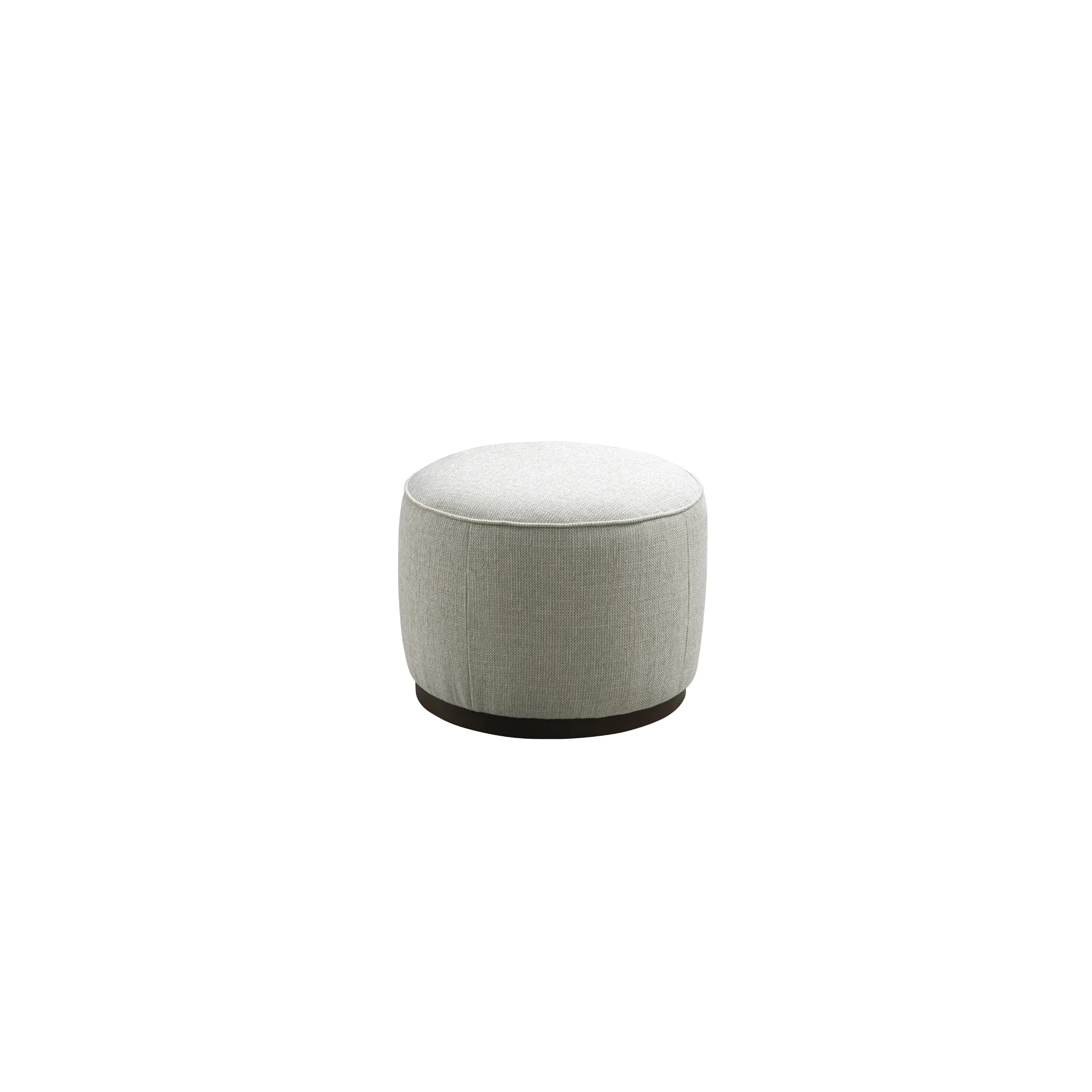 Beige Linen Ottoman W55.5xH44cm
