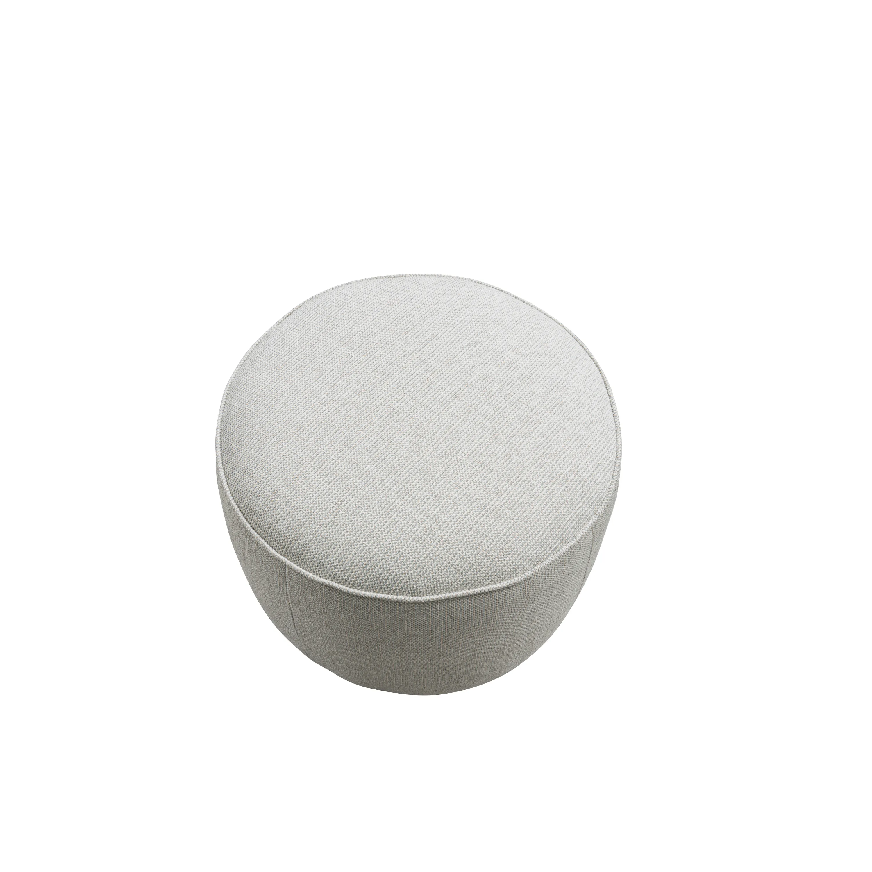 Beige Linen Ottoman W55.5xH44cm