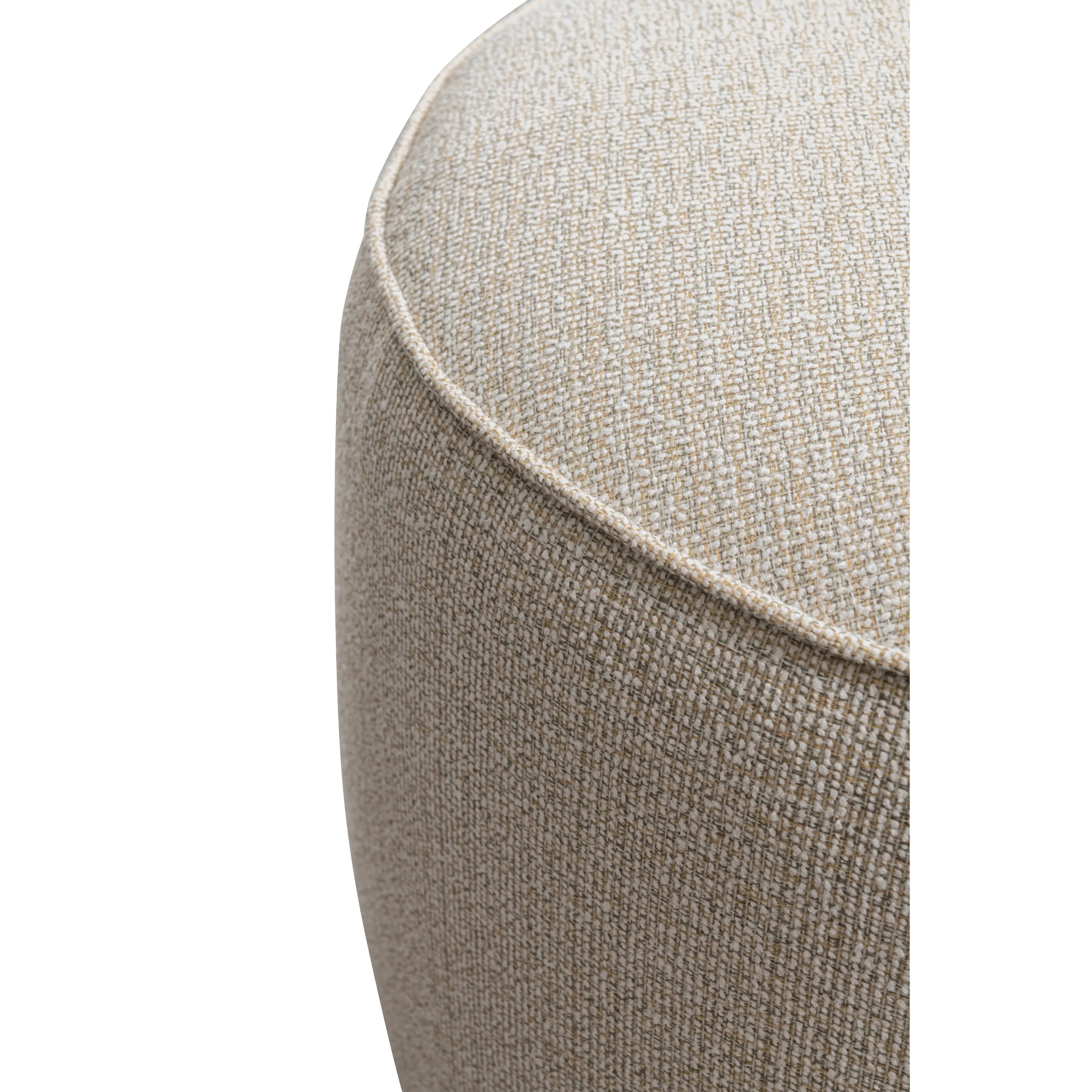 Beige Linen Ottoman W55.5xH44cm