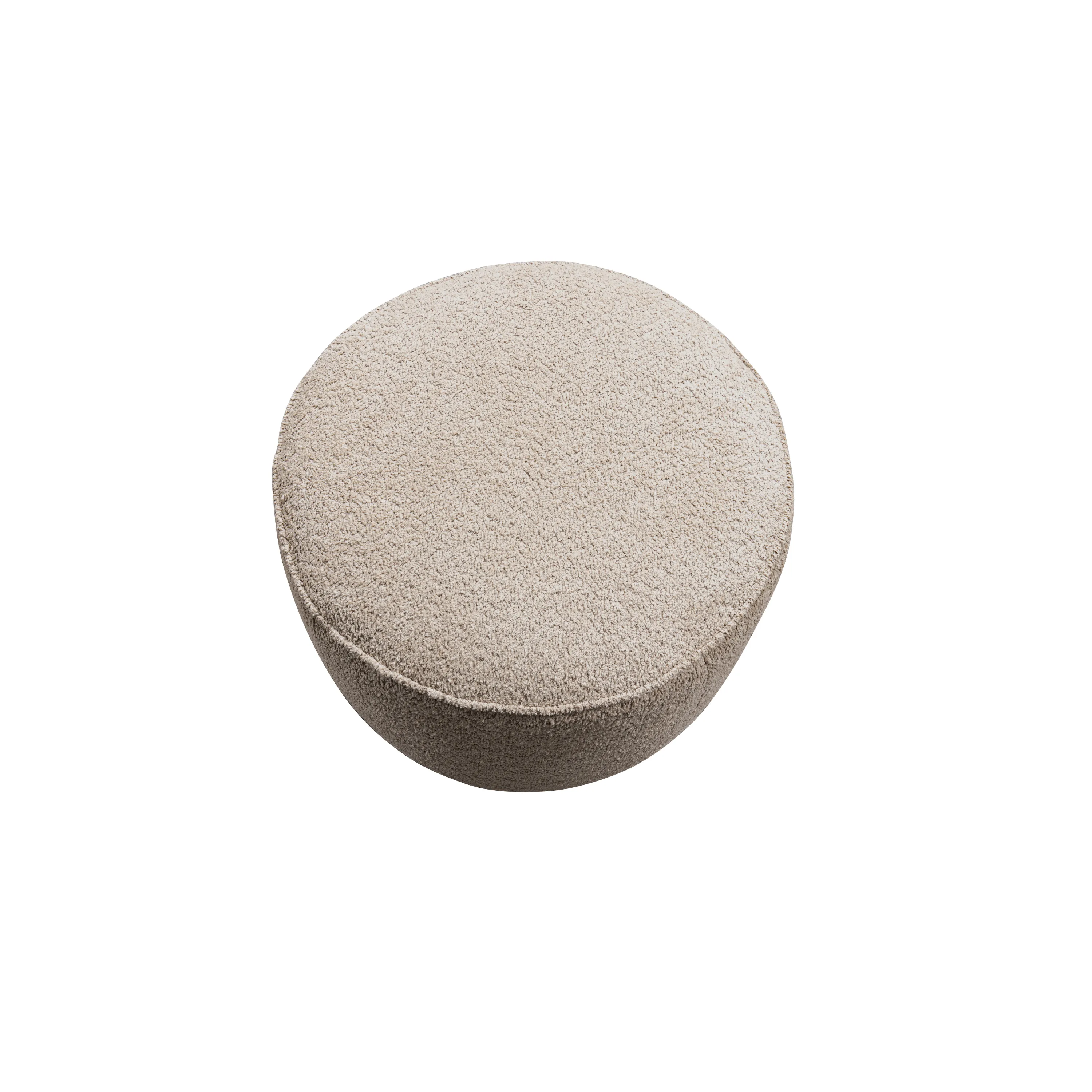 Beige Linen Ottoman W55.5xH44cm