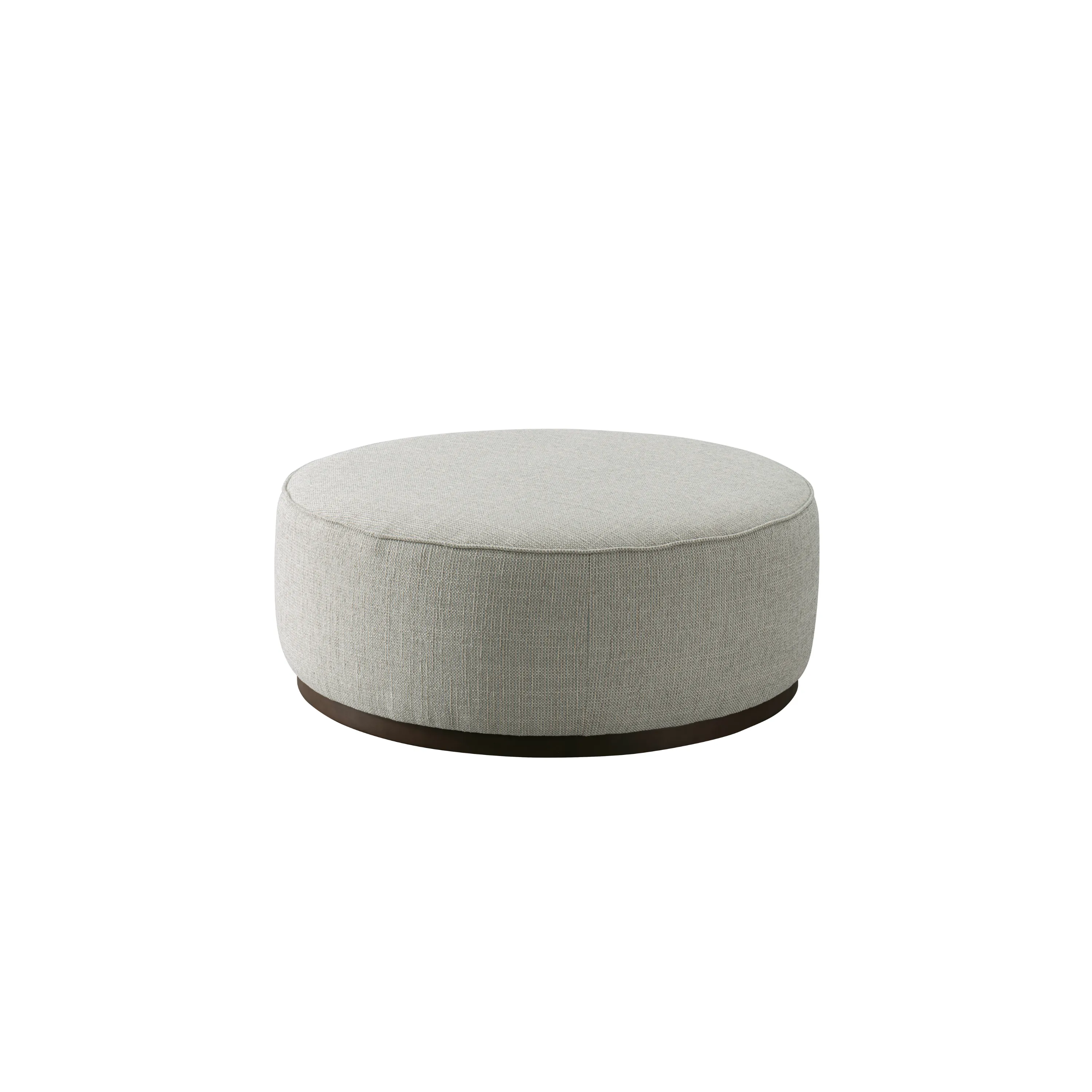 Beige Linen Ottoman W91xH36cm
