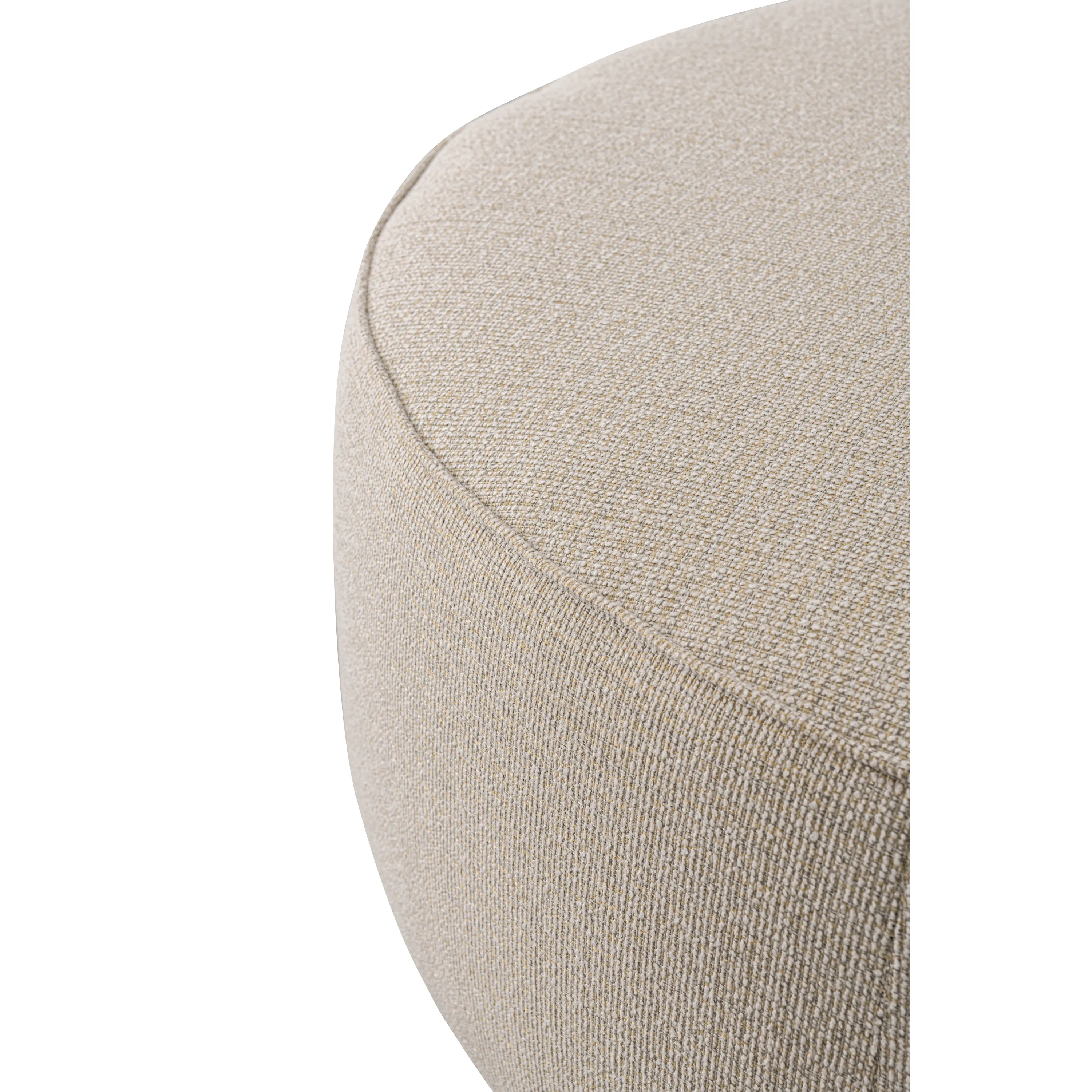 Beige Linen Ottoman W91xH36cm