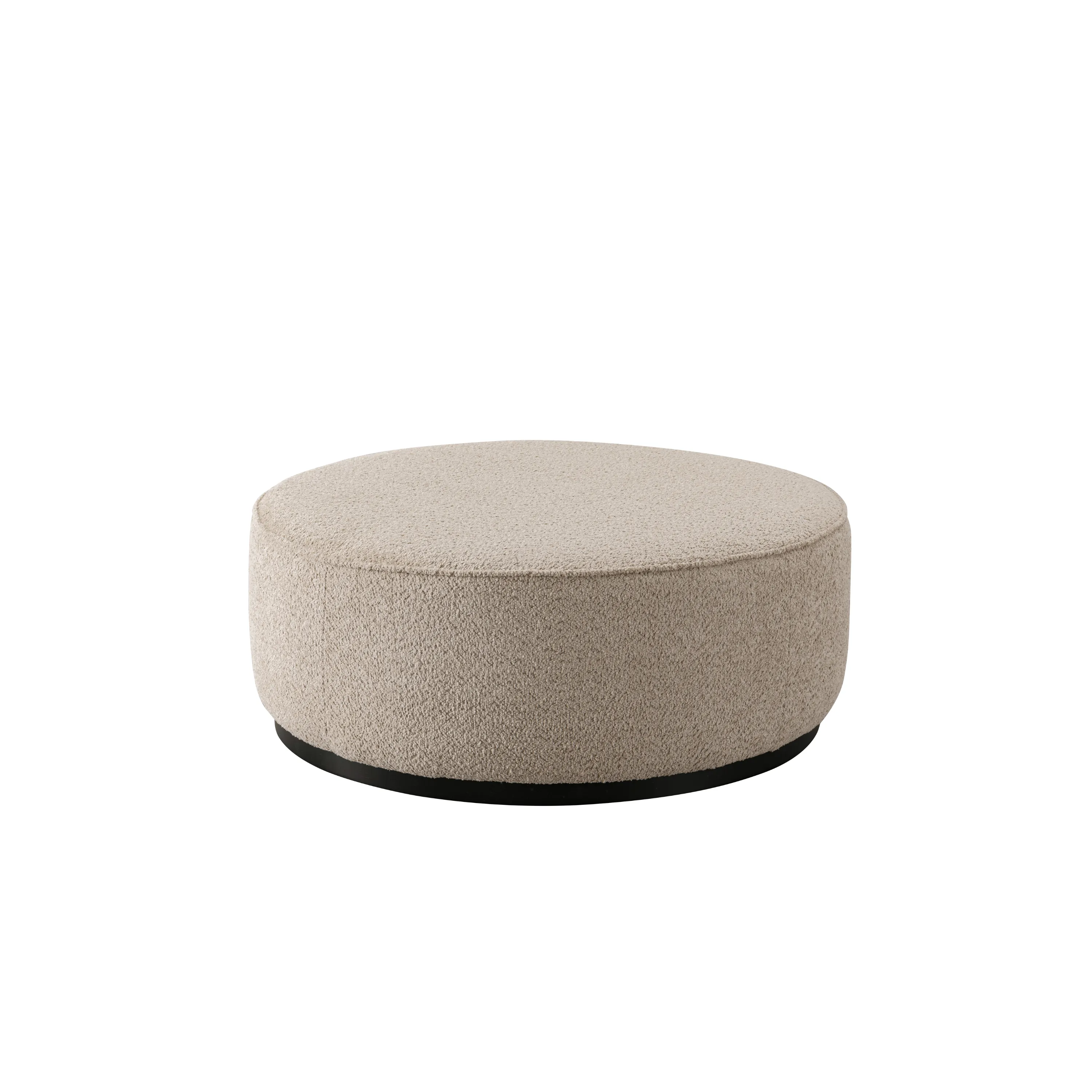 Beige Linen Ottoman W91xH36cm