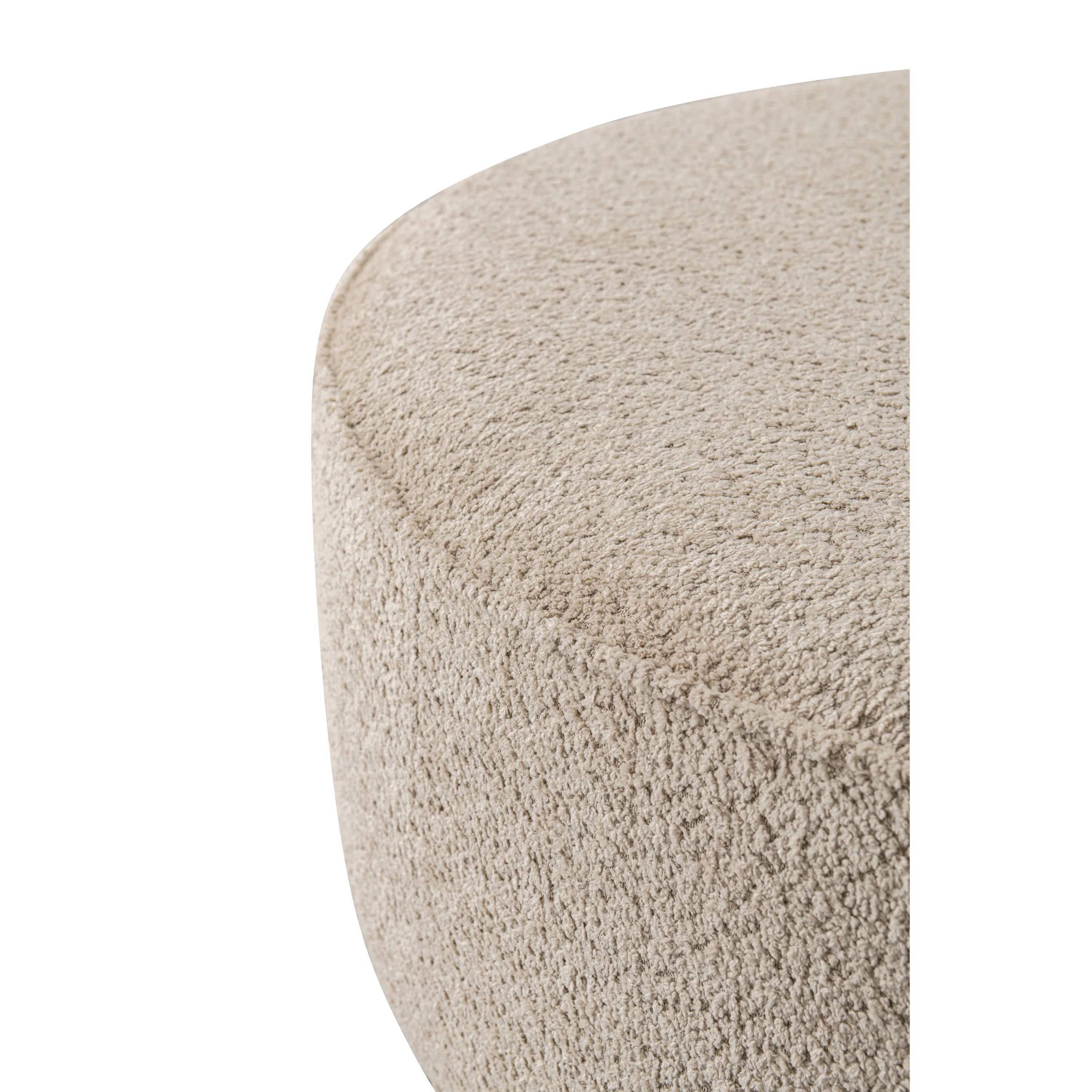 Beige Linen Ottoman W91xH36cm