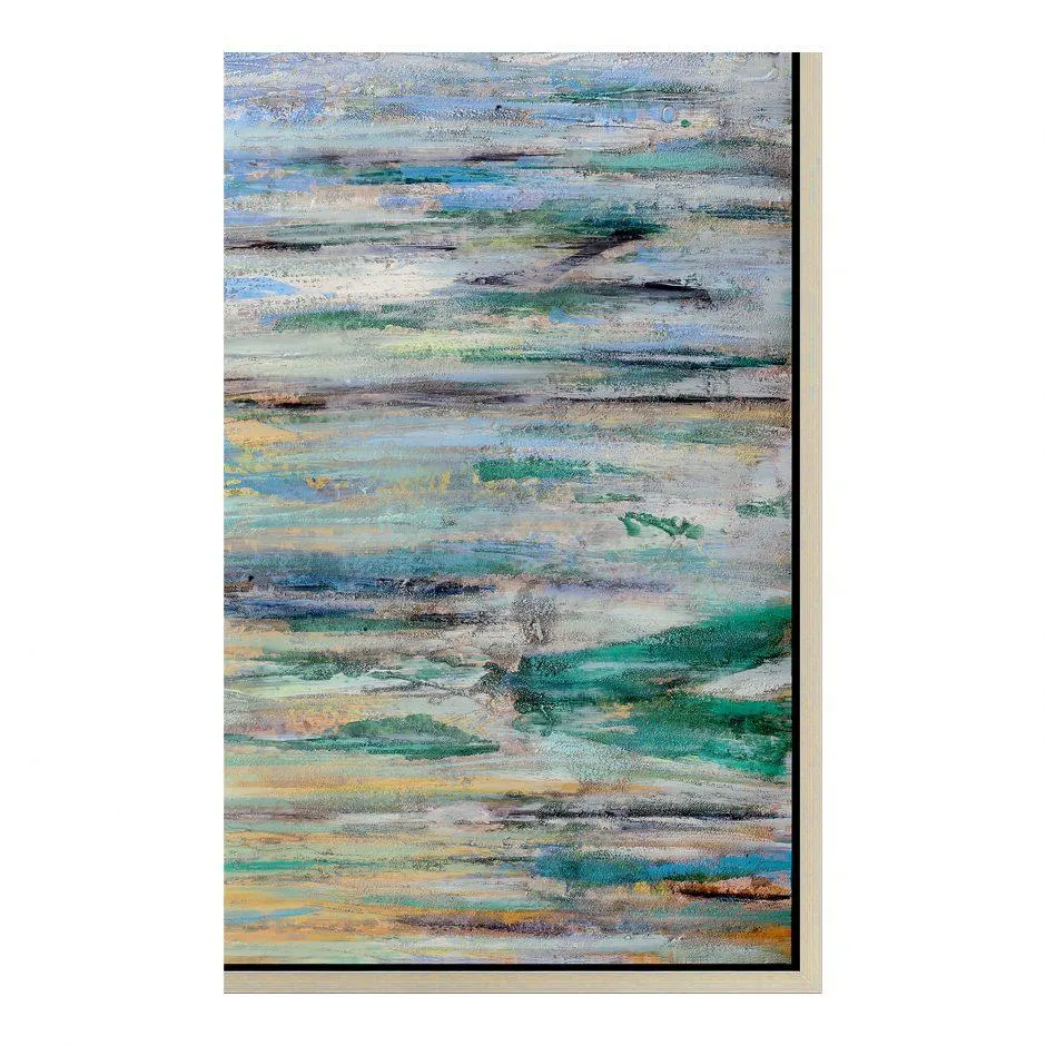 Blue Braid Wall Dcor W/Frame