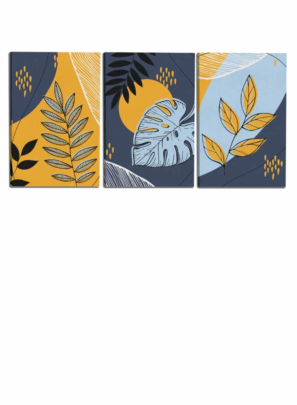 Botanical Foliage Paintings(set of 3)