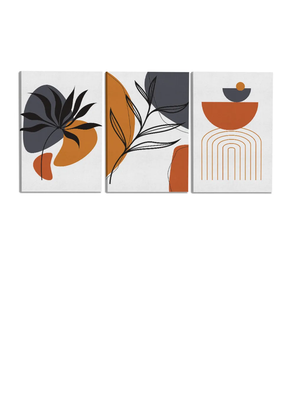 Botanical Foliageabstract Paintings(set of 3)