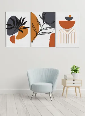 Botanical Foliageabstract Paintings(set of 3)