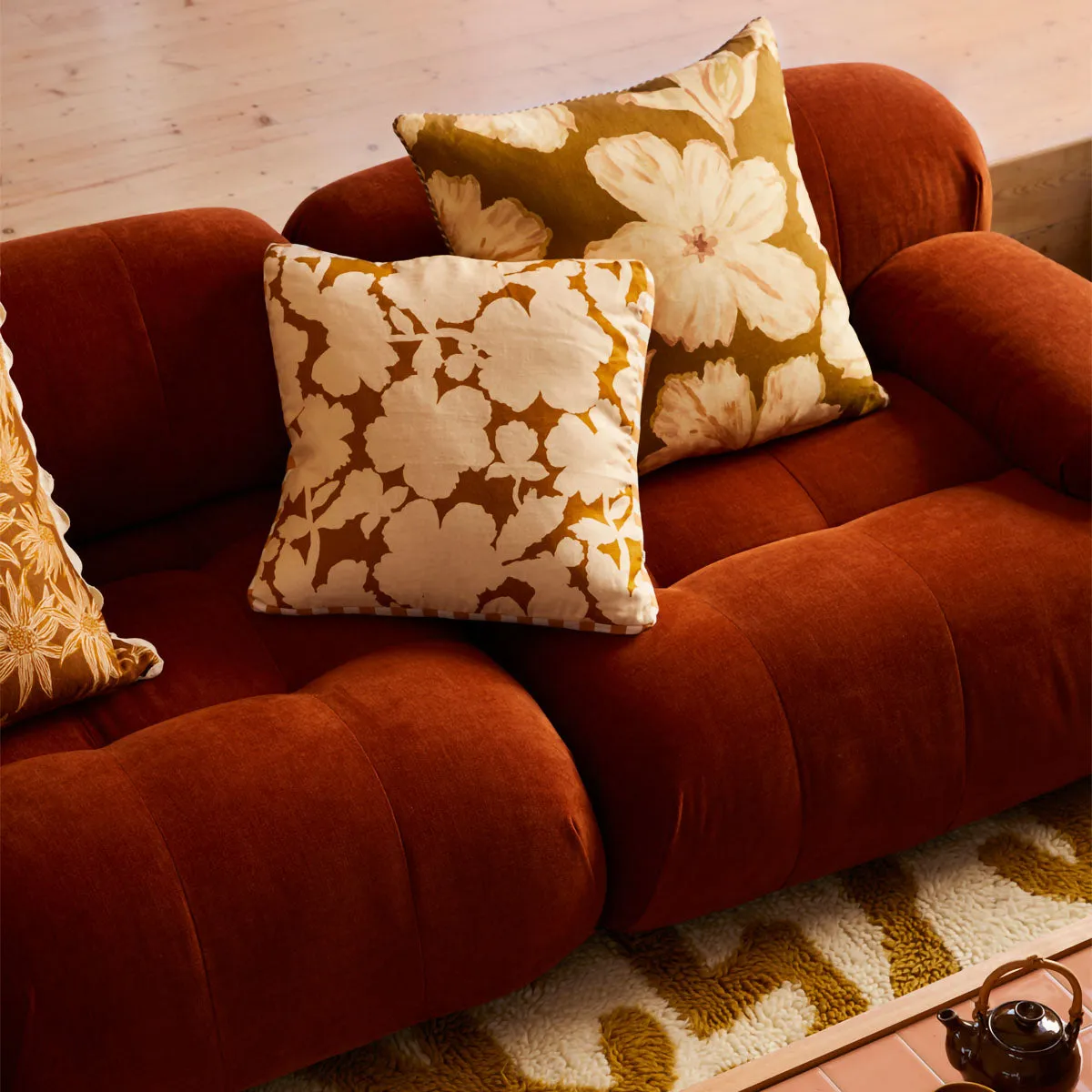 Bowie Textured Velvet 2 Seat Sofa