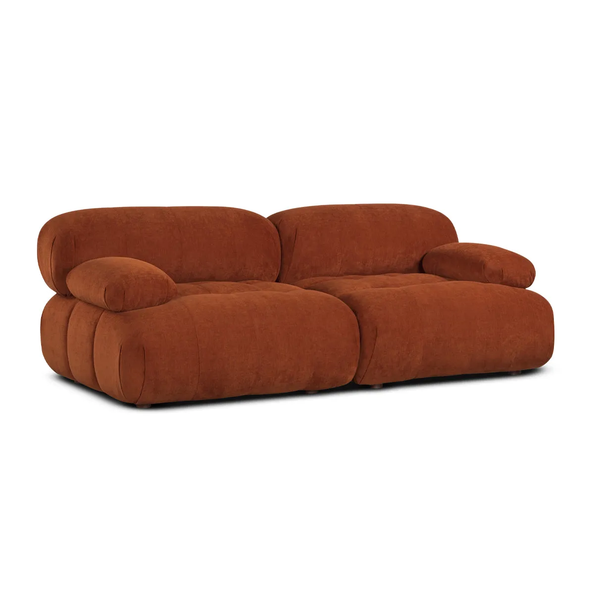 Bowie Textured Velvet 2 Seat Sofa