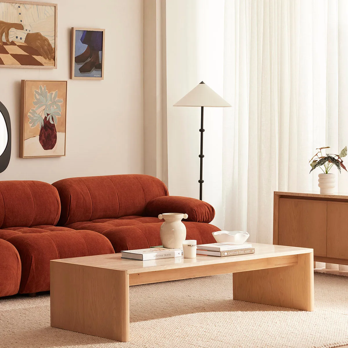 Bowie Textured Velvet 2 Seat Sofa