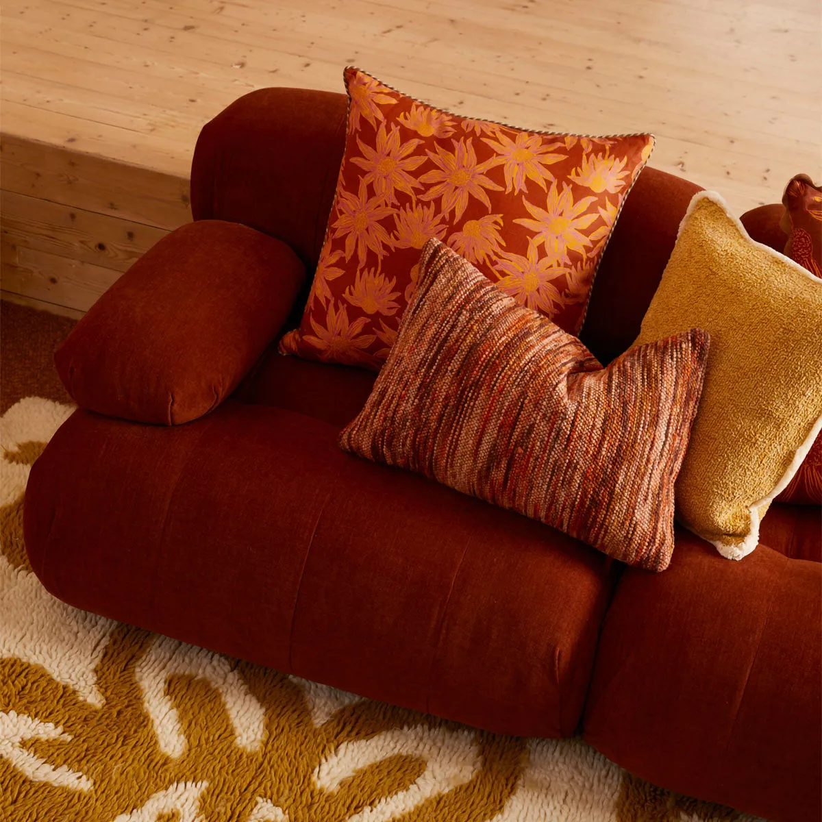 Bowie Textured Velvet 2 Seat Sofa