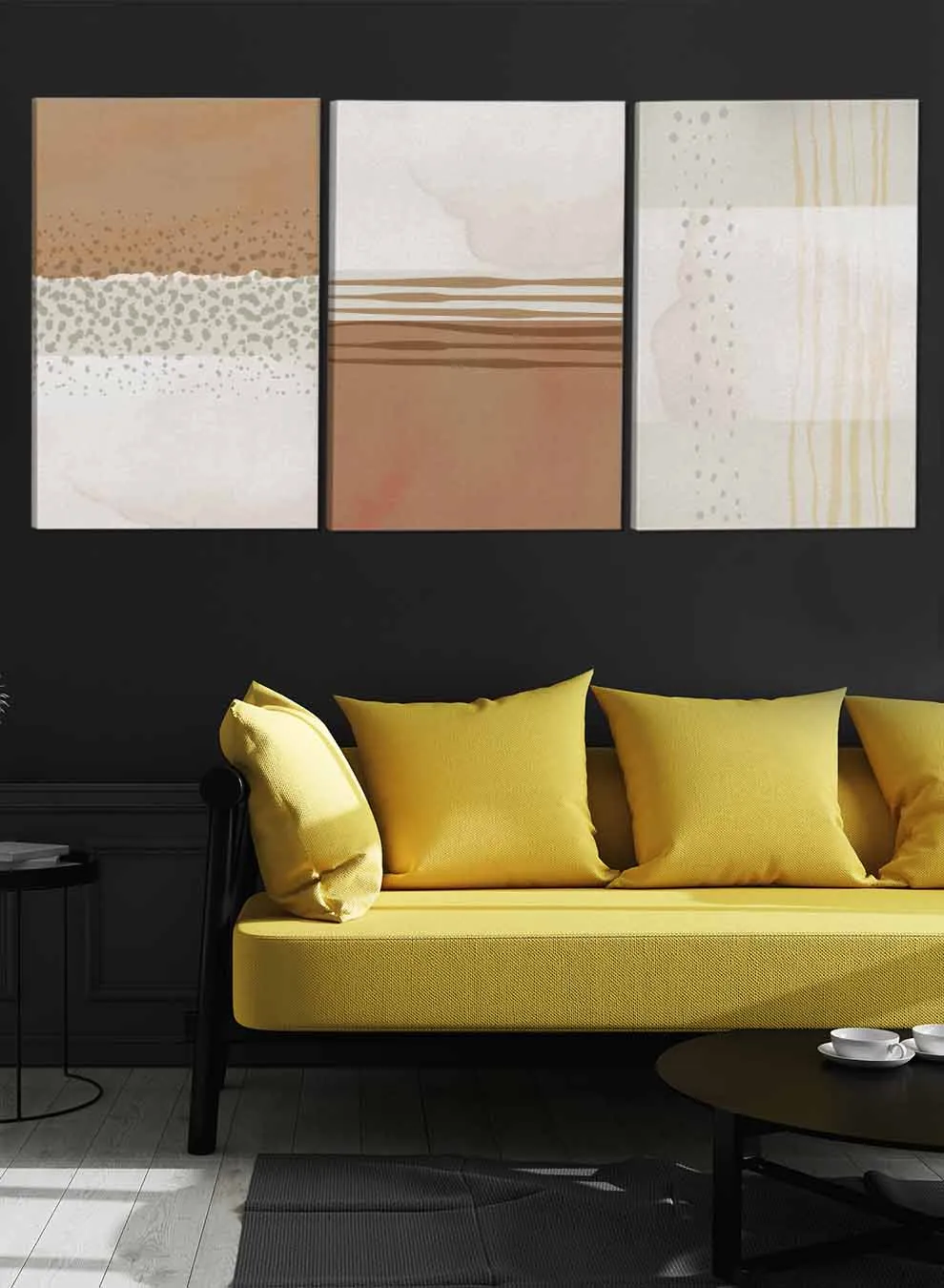Brush Abstract Paintings(set of 3)