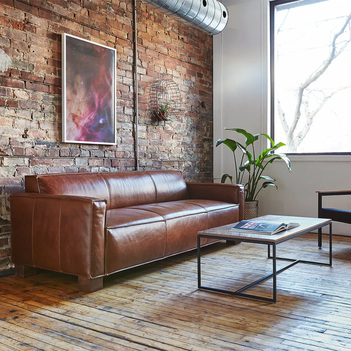 Cabot Leather Sofa