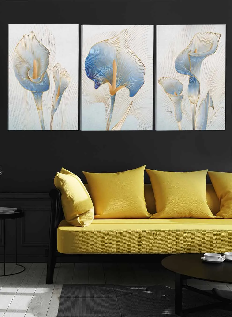 Calla Flower Abstract Paintings(set of 3)