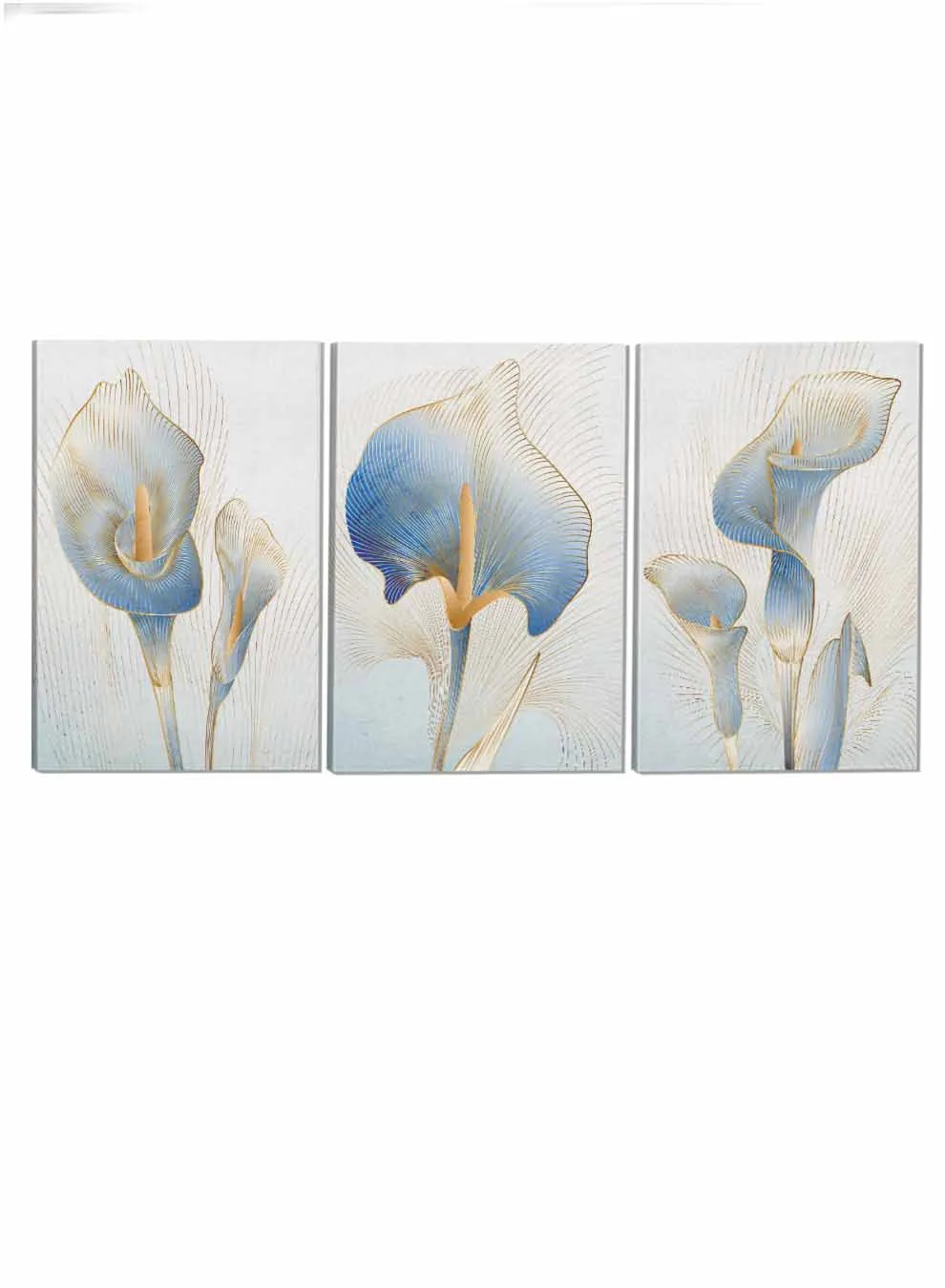 Calla Flower Abstract Paintings(set of 3)