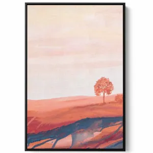 Canvas Wall Art Stretched Over Wooden Frame with Black Floating Frame