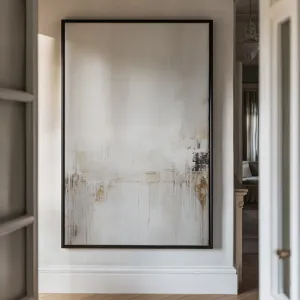 Canvas Wall Art Stretched Over Wooden Frame with Floating Frame and Abstract Painting CV4109