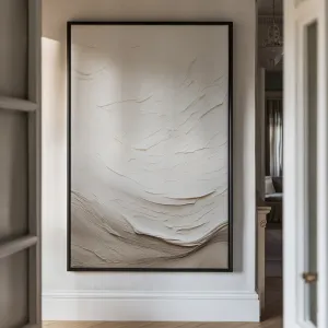 Canvas Wall Art Stretched Over Wooden Frame with  Floating Frame and Abstract Painting