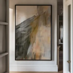 Canvas Wall Art Stretched Over Wooden Frame with Floating Frame and Dust Abstract Painting CV4149