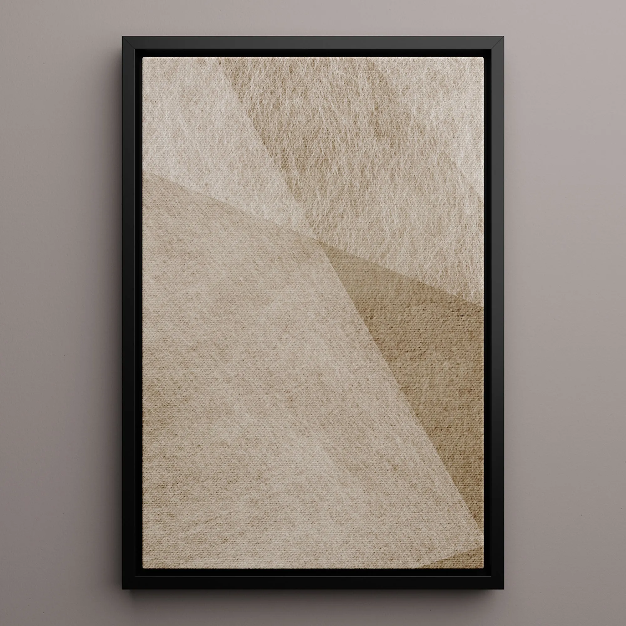 Canvas Wall Art Stretched Over Wooden Frame with Floating Frame and Golden Horse Abstract Painting CV4174